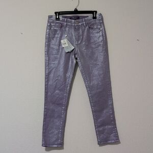 Ralph Lauren Purple Label Iridescent Skinny Jeans
